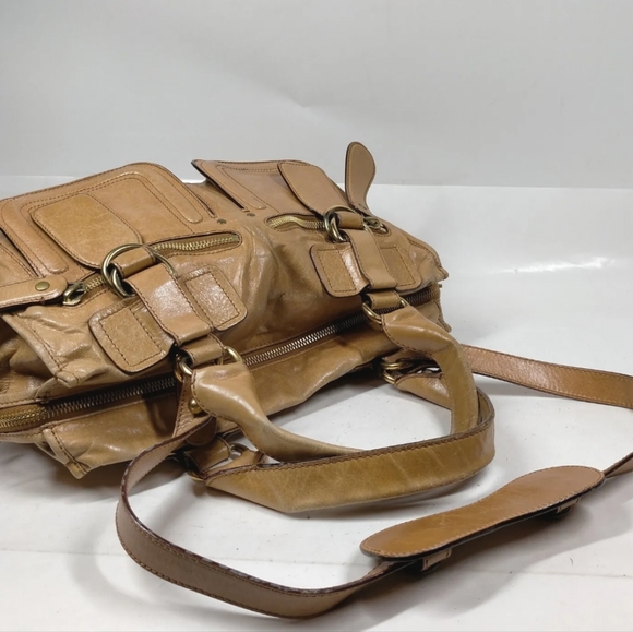 Chloe Tan Leather Tote - Picture 4 of 8